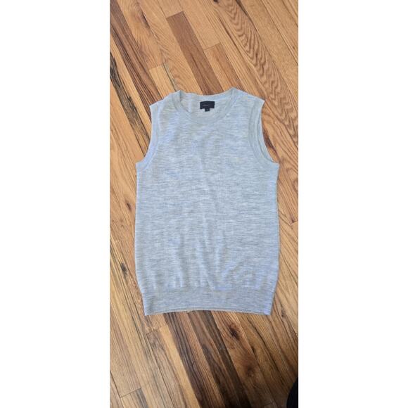 J.crew collection cashmere shell size S Gray *repaired - Picture 1 of 6